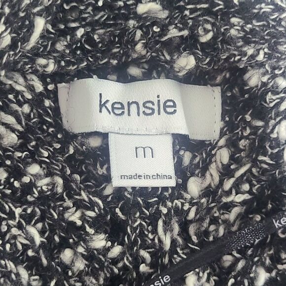 Kensie‎ Black Combo Cotton Tweed Vest size M - Picture 10 of 11